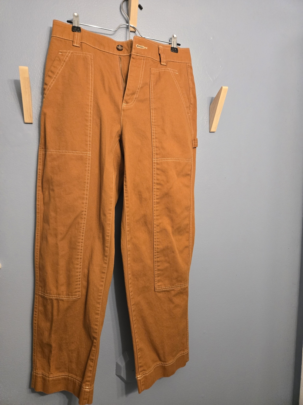 Old Navy Women's Cargo Pants in Rust Orange